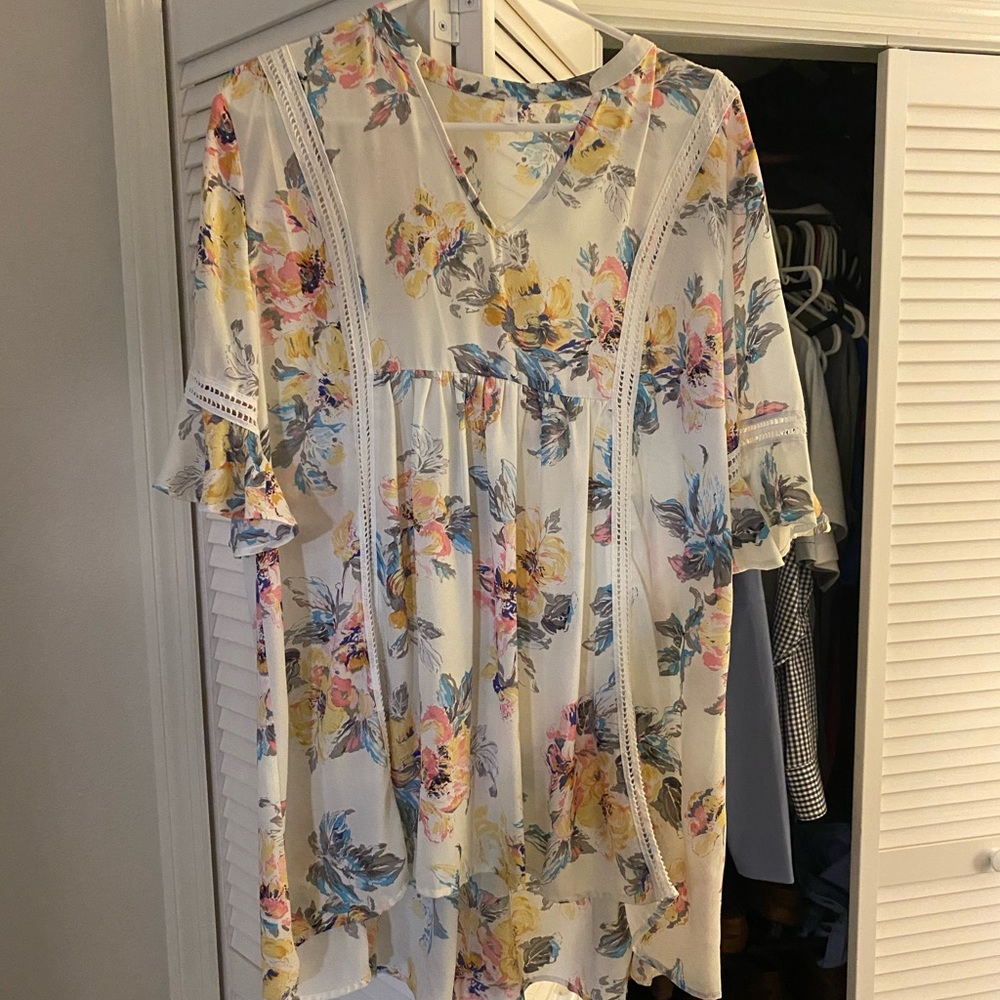 Gently used PinkBlush Chiffon blouse/tunic